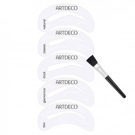 artdeco eyebrow stencils with brush applicator